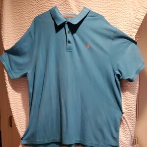 Izod Blue Polo Shirt Classic Comfort Casual Wear